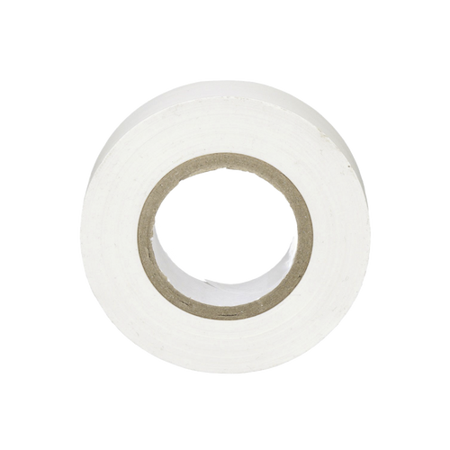 Cinta Eléctrica STRONGHOLD para Aislar, de PVC, Uso General Reparación y Mantenimiento, Grosor de 0.18mm (7 mil), Ancho de 19mm, y 20.12m de Largo, Color Blanco