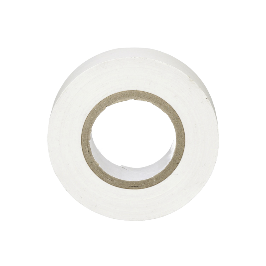 Cinta Eléctrica STRONGHOLD para Aislar, de PVC, Uso General Reparación y Mantenimiento, Grosor de 0.18mm (7 mil), Ancho de 19mm, y 20.12m de Largo, Color Blanco