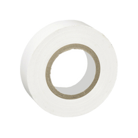 Cinta Eléctrica STRONGHOLD para Aislar, de PVC, Uso General Reparación y Mantenimiento, Grosor de 0.18mm (7 mil), Ancho de 19mm, y 20.12m de Largo, Color Blanco