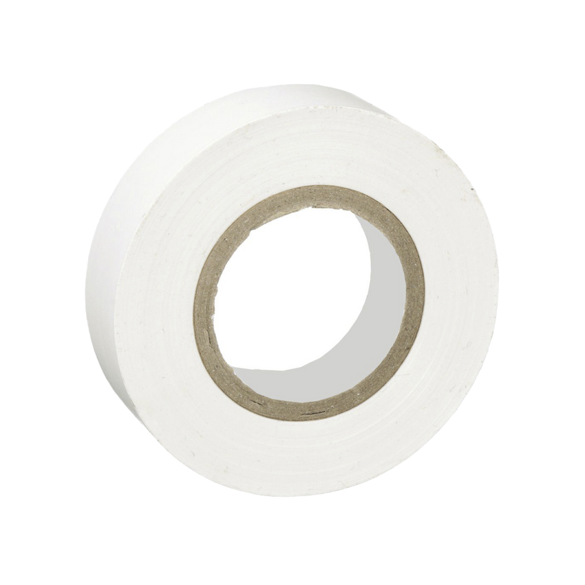 Cinta Eléctrica STRONGHOLD para Aislar, de PVC, Uso General Reparación y Mantenimiento, Grosor de 0.18mm (7 mil), Ancho de 19mm, y 20.12m de Largo, Color Blanco