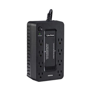 UPS de 425 VA/255 W, Topología Standby, Entrada 120 Vca NEMA 5-15P, Tipo Gabinete Compacto, Con 8 Tomas NEMA 5-15R