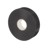 Cinta Eléctrica STRONGHOLD para Aislar, de PVC, Uso Profesional en Construcción Eléctrica, Grosor 0.18mm (7 mil), Ancho 19mm, y 20m Largo, Color Negro.