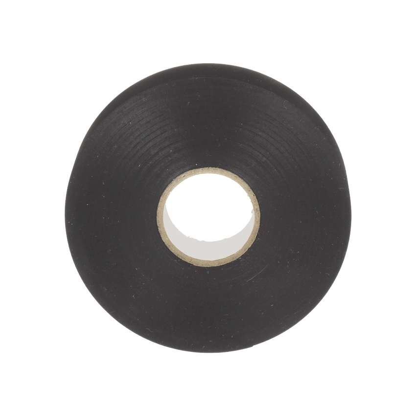 Cinta Eléctrica STRONGHOLD para Aislar, de PVC, Uso Profesional en Construcción Eléctrica, Grosor 0.18mm (7 mil), Ancho 19mm, y 20m Largo, Color Negro.