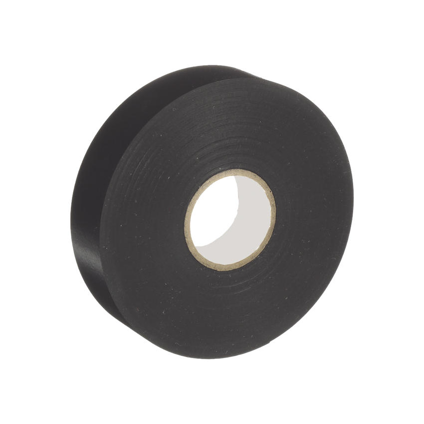 Cinta Eléctrica STRONGHOLD para Aislar, de PVC, Uso Profesional en Construcción Eléctrica, Grosor 0.18mm (7 mil), Ancho 19mm, y 20m Largo, Color Negro.