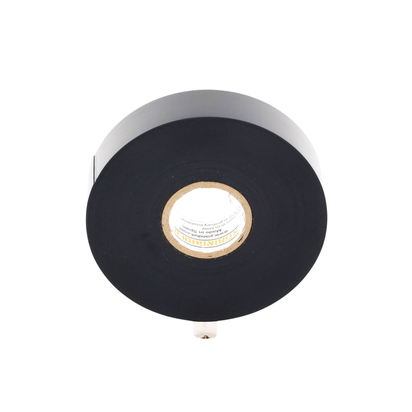 Cinta Eléctrica STRONGHOLD para Aislar, de PVC, Trabajo Pesado Eléctrico Industrial (Soporta abrasión, UV, agua, aceite y corrosión), Grosor de 0.21 mm (8.5 mil), Ancho de 19 mm, y 20 m de Largo, Uso Interior/Exterior, Color Ne