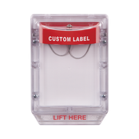 Cubierta Protectora de Policarbonato Serie Stopper II® , Con Bocina, Sin Espaciador, Montaje Empotrado, Etiqueta Personalizada