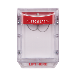 Cubierta Protectora de Policarbonato Serie Stopper II® , Con Bocina, Sin Espaciador, Montaje Empotrado, Etiqueta Personalizada