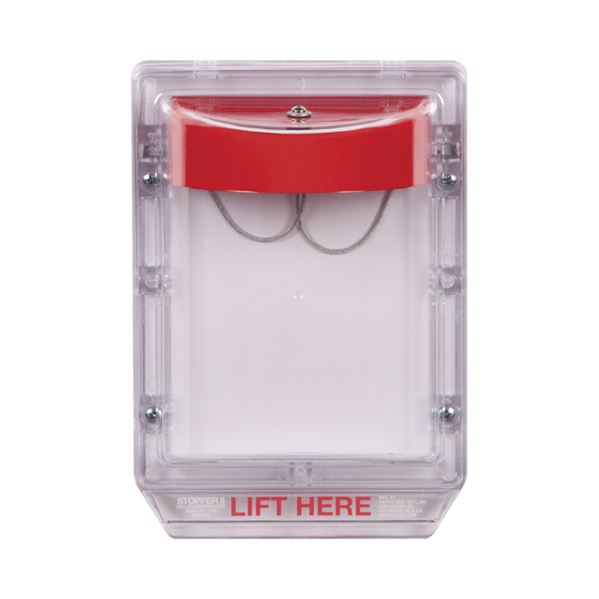 Cubierta Protectora de Policarbonato Serie Stopper II® , Con Bocina, Sin Espaciador, Montaje Empotrado, Sin Etiqueta