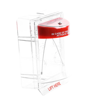 Cubierta Protectora Serie Stopper II® De Policarbonato, Con Bocina, Espaciador Transparente, Montaje en Superficie, Etiqueta en Inglés