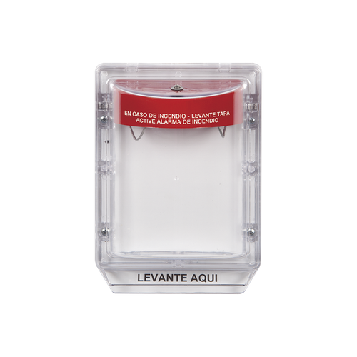 Cubierta Protectora Serie Stopper II® De Policarbonato, Con Bocina, Espaciador Transparente, Etiqueta en Español