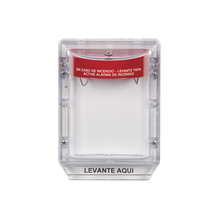 Cubierta Protectora Serie Stopper II® De Policarbonato, Con Bocina, Espaciador Transparente, Etiqueta en Español