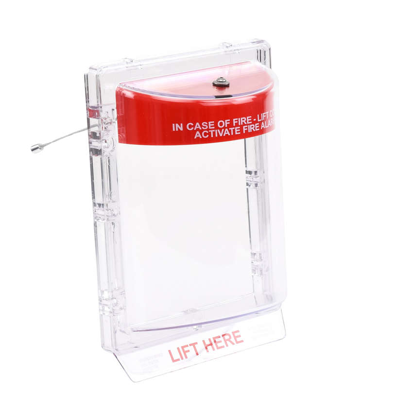 Cubierta Protectora Serie Stopper IIÆ De Policarbonato Super Resistente, Montaje Empotrado, Texto En Inglés, Sin Bocina