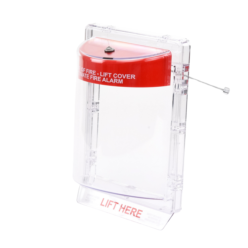 Cubierta Protectora Serie Stopper IIÆ De Policarbonato Super Resistente, Montaje Empotrado, Texto En Inglés, Sin Bocina