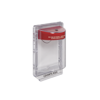 Protector de Policarbonato Súper Resistente para Palanca de Incendio Texto en Español