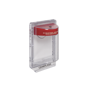 Protector de Policarbonato Súper Resistente para Palanca de Incendio Texto en Español