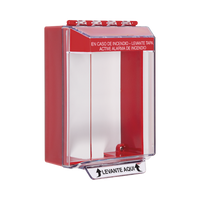 Cubierta Universal De Montaje Superficial, Con Espaciador 1.46", Serie Universal Stopper® Texto De Incendio En Español