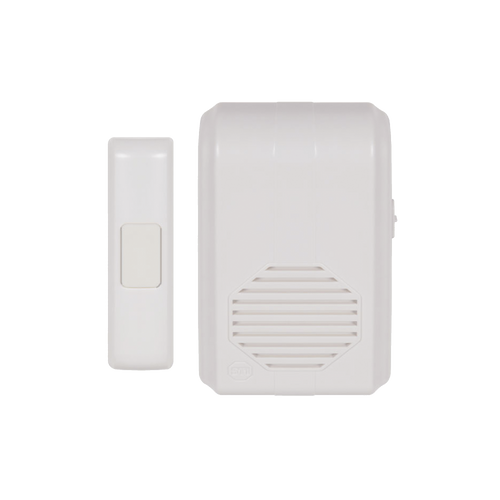 Timbre Inalámbrico Para Puerta Con 10 Tonos, Hasta 150m Linea de Vista, Con Receptor Inalámbrico Incluido, 110Vca