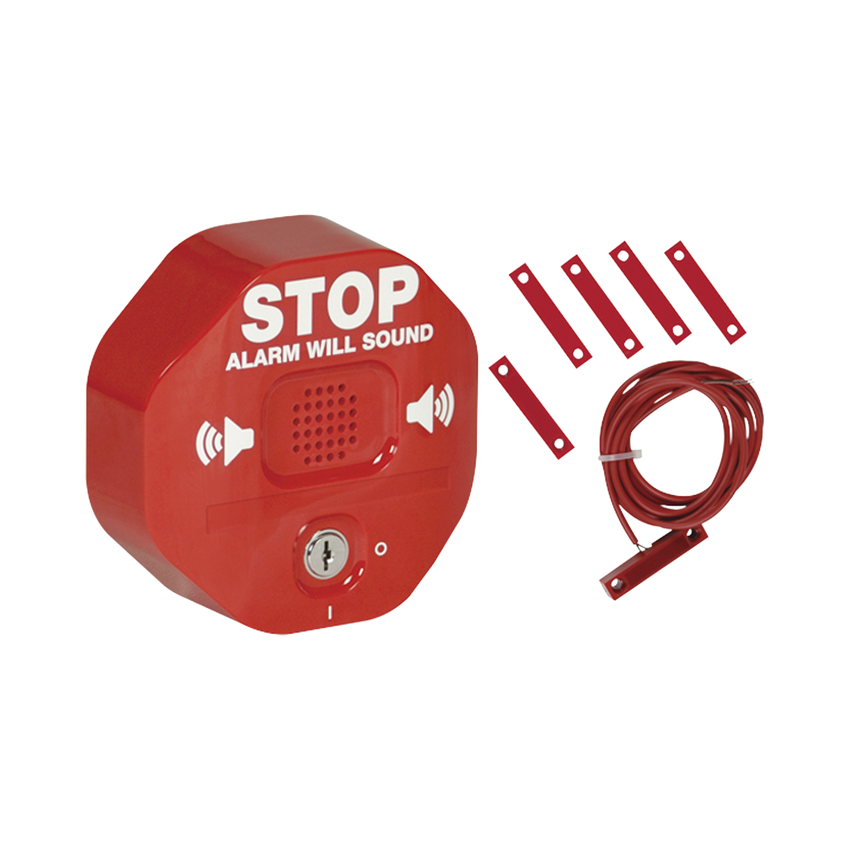Alarma Multifunción Exit Stopper® para proteger puertas dobles (incluye contactos magnéticos)