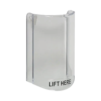 Cubierta Protectora De Policarbonato, Súper Resistente, Sin Sonido, Texto En Ingles, Para Botones Multiusos Serie Stopper® Station De STI