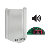 Cubierta Protectora De Policarbonato, Súper Resistente, Con Sonido, Texto En Ingles, Para Botones Multiusos Serie Stopper® Station De STI