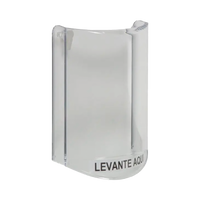 Cubierta Protectora De Policarbonato, Súper Resistente, Sin Sonido, Texto En Español, Para Botones Multiusos De STI