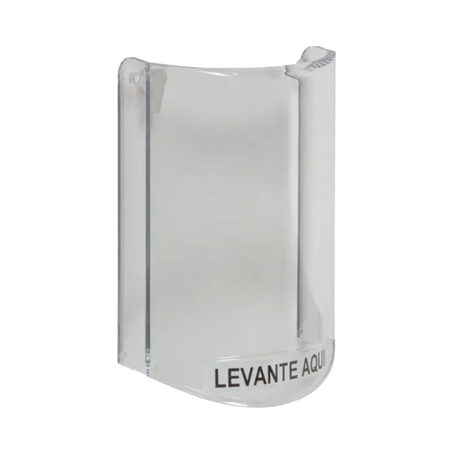 Cubierta Protectora De Policarbonato, Súper Resistente, Sin Sonido, Texto En Español, Para Botones Multiusos De STI