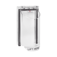 Cubierta De Policarbonato Serie Bopper Stopper®, Para Lectora, Sin Llave, Transparente, Texto En Inglés