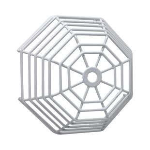 Rejilla de acero Web Stopper® para protección de detectores de humo de vandalismo y accidentes. Bajo perfil, montaje en superficie