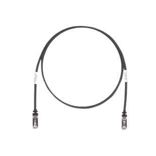 Patch Cord Cat6A, Blindado S/FTP, CM/LS0H, 10ft, Color Negro