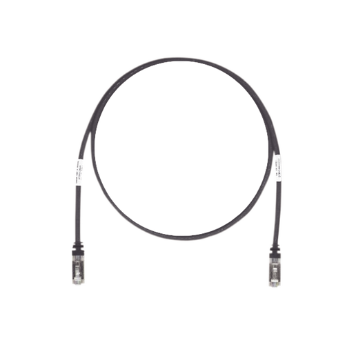 Patch Cord Cat6A, Blindado S/FTP, CM/LS0H, 10ft, Color Negro