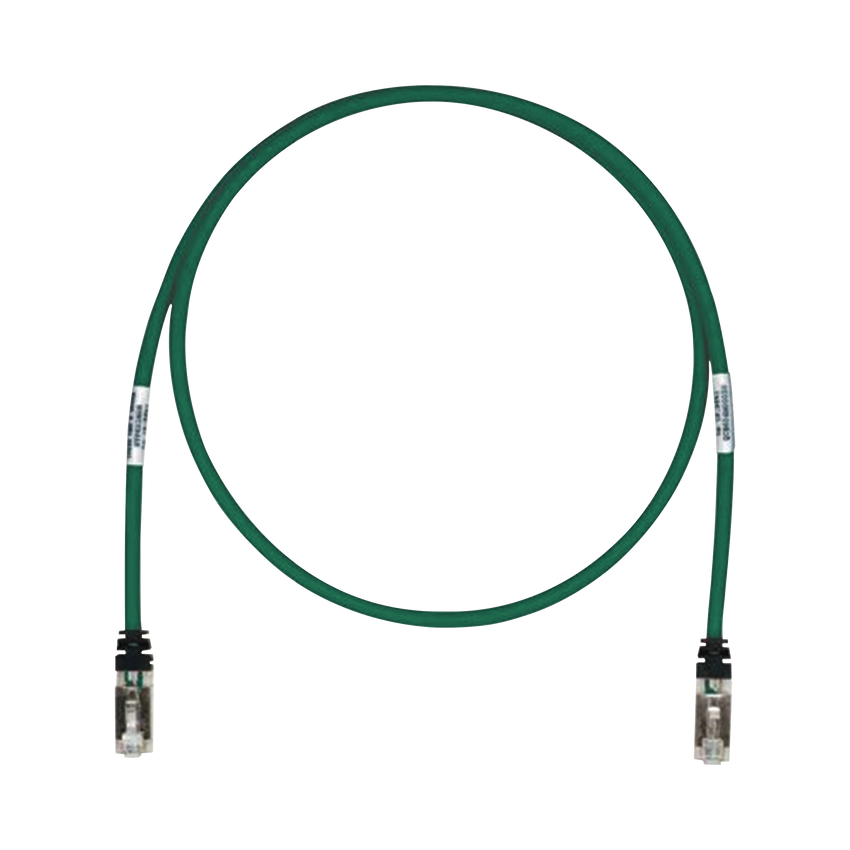 Patch Cord Cat6A, Blindado S/FTP, CM/LS0H, 10ft, Color Verde