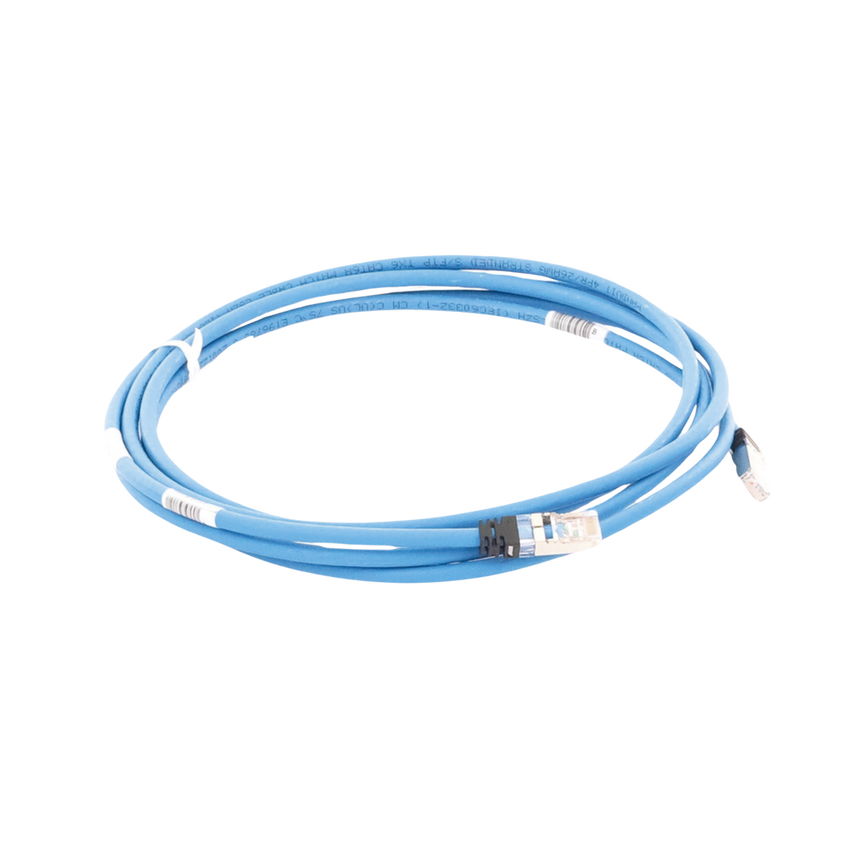 Patch Cord Cat6A, Blindado S/FTP, CM/LS0H, 10 Metros (32.81 Pies), Color Azul