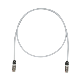 Patch Cord Cat6A, Blindado S/FTP, CM/LS0H, 17ft, Color Gris