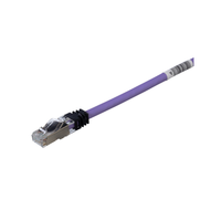 Patch Cord Cat6A, Blindado S/FTP, CM/LS0H, 5.18 Metros (17 Pies), Color Violeta