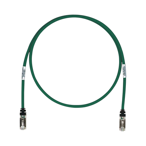 Patch Cord Cat6A, Blindado S/FTP, CM/LS0H, 20ft, Color Verde