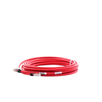 Patch Cord Cat6A, Blindado S/FTP, CM/LS0H, 7.62 Metros (25 Pies), Color Rojo