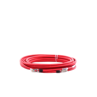 Patch Cord Cat6A, Blindado S/FTP, CM/LS0H, 7.62 Metros (25 Pies), Color Rojo