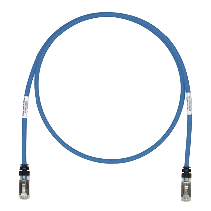 Patch Cord Cat6A, Blindado S/FTP, CM/LS0H, 2 Metros (6.56 Pies), Color Azul