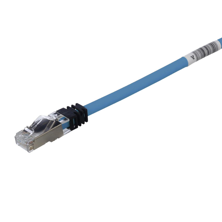 Patch Cord Cat6A, Blindado S/FTP, CM/LS0H, 2 m., Color Azul