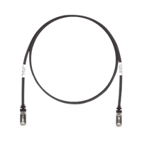 Patch Cord Cat6A, Blindado S/FTP, CM/LS0H, 7ft, Color Negro