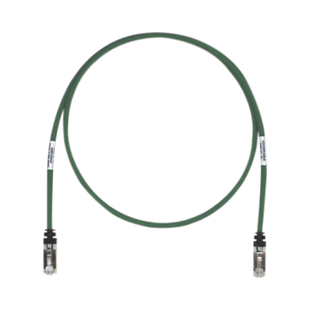 Patch Cord Cat6A, Blindado S/FTP, CM/LS0H, 2.13 Metros (7 Pies), Color Verde