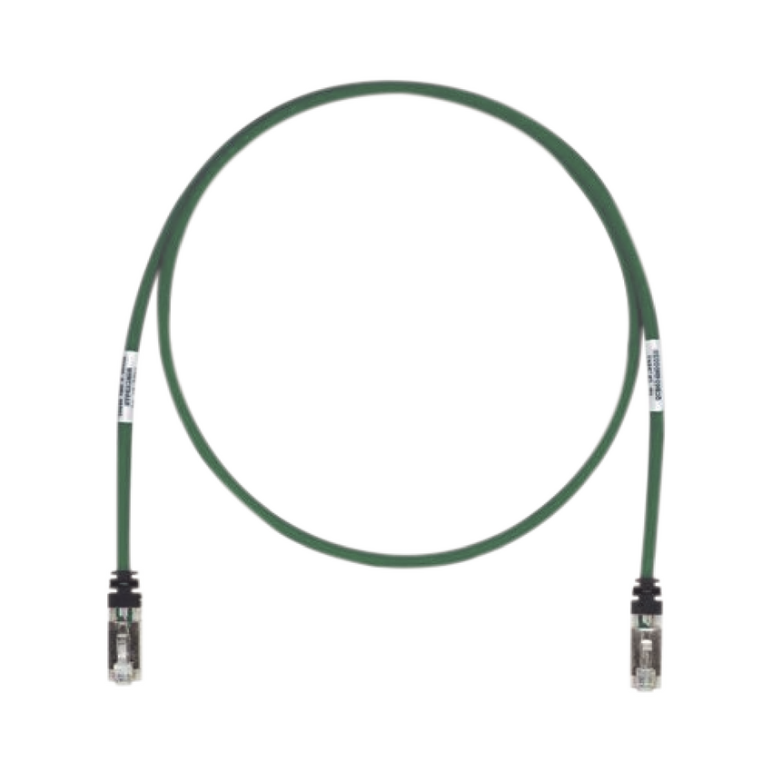 Patch Cord Cat6A, Blindado S/FTP, CM/LS0H, 2.13 Metros (7 Pies), Color Verde
