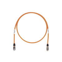Patch Cord Cat6A, Blindado S/FTP, CM/LS0H, 2.13 Metros (7 Pies), Color Naranja