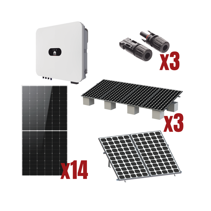 Kit Solar Interconexion  / 8kW  220Vca / Inversor HUAWEI/ Montaje Incluido