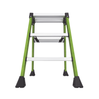 Escalera Plegable 2 Peldaños de Fibra de Vidrio / Tamaño 66 cm ( 2' 2").
