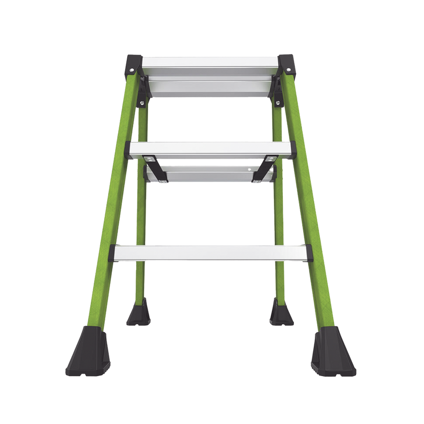 Escalera Plegable 2 Peldaños de Fibra de Vidrio / Tamaño 66 cm ( 2' 2").