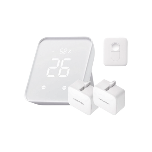 KIT Controlador HUB principal para dispositivos SwitchBot, Señal Wifi y BLUETOOTH, incluye 2 pulsadores y 1 control remoto