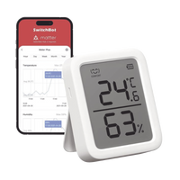 Medidor de temperatura y humedad Datos en pantalla / inalámbrico BLUETOOTH compatible con HUB SwitchBot