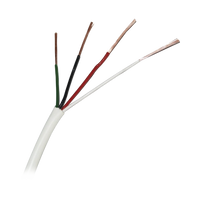 Bobina de 305 Metros (1000 Pies) / Cable de Cobre / 4 x 22 AWG / Tipo Alarmas UL / Para Interior / Color Blanco / Para Aplicaciones de Alarmas de Intrusi�n / Interfonos / TV Porteros / y Multi-Prop�sito / Hecho en M�xico