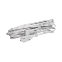 Extensión Eléctrica Doméstica de 4 metros / 127 V CA 8 A Máximo / Color Blanco.